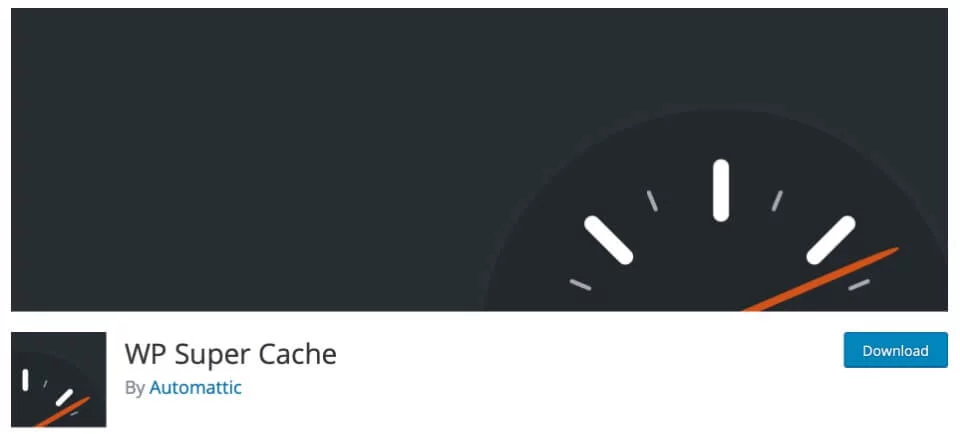 Screenshot WP Super Cache