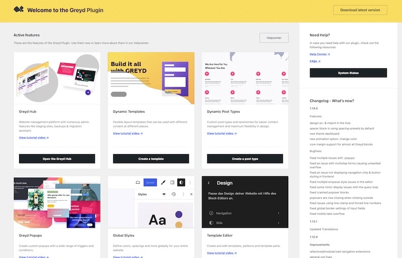 Greyd.Suite Dashboard
