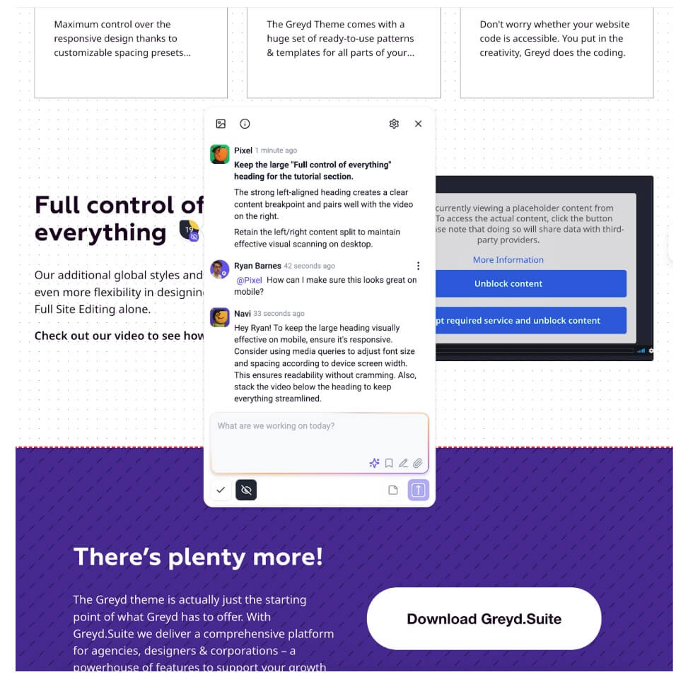 Atarim KI Tools auf der Greyd Website