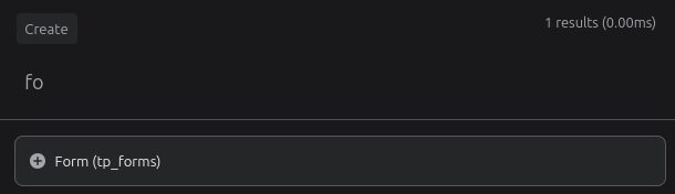 CommandUI Resource Creation mit Suchleiste